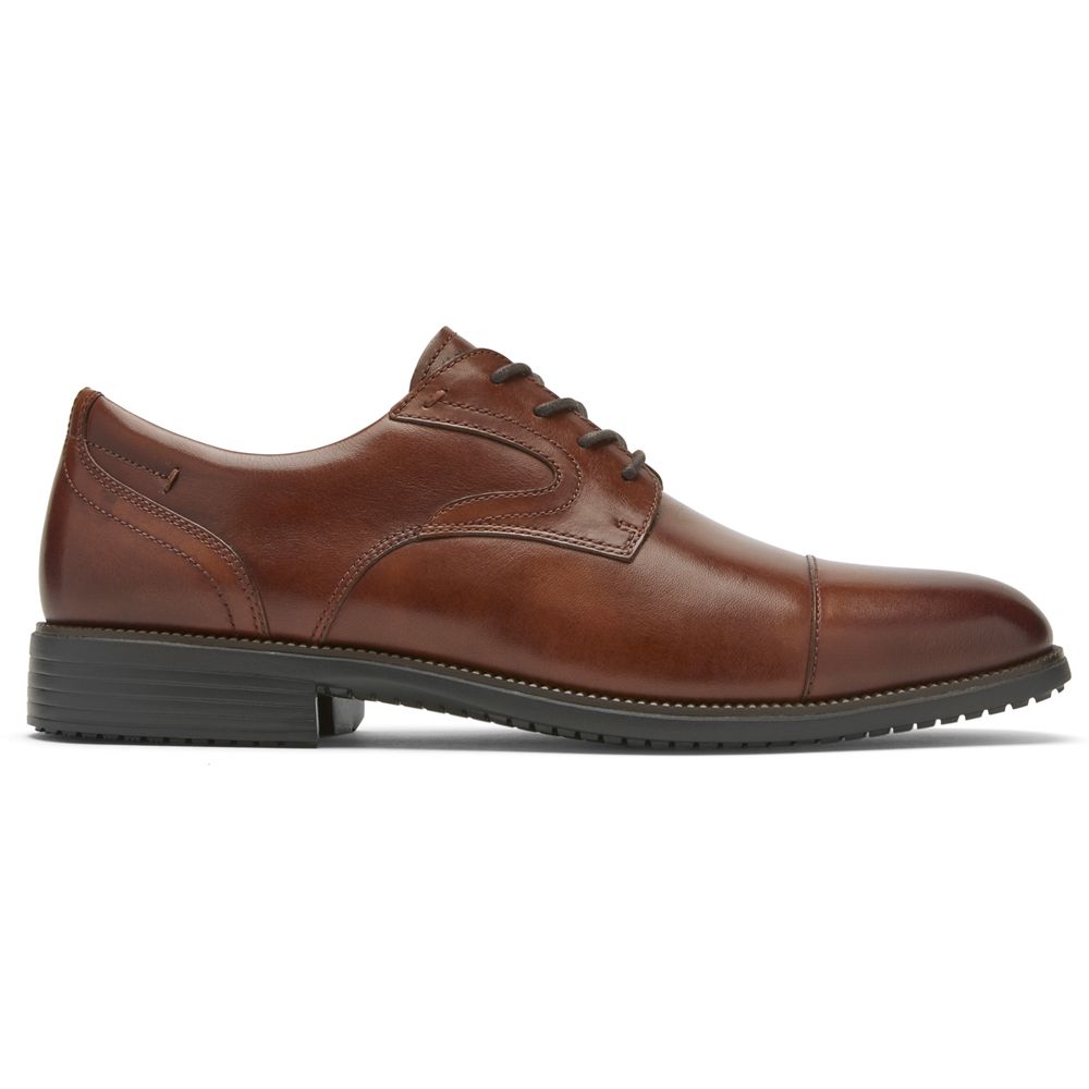 Rockport Total Motion Dressport Cap Toe - Mens Oxfords - Brown - NZ (FMS-684315)